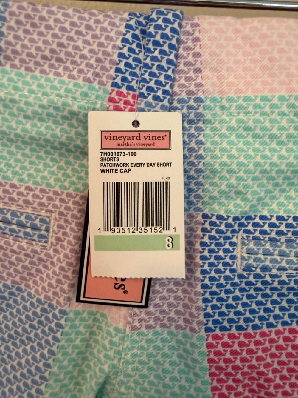 Vineyard Vines Pastel Patchwork Shorts - Picture 3 of 4